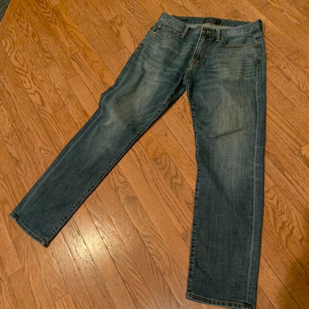JCrew Sutton Flannel lined jeans 34/32